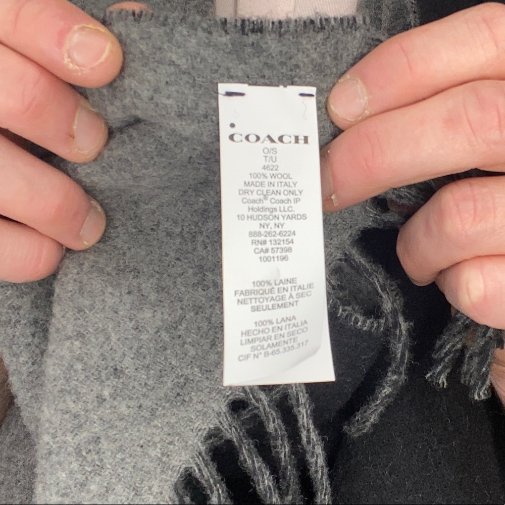 COACH wool scarf - Picture 7 of 7